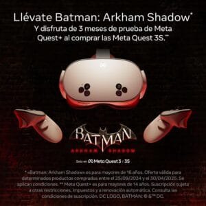 Meta Quest 3S 128 GB — Llévate Batman: Arkham Shadow y Disfruta de 3 Meses de Prueba de Meta Quest+ — Gafas de Realidad Virtual Todo en uno - Imagen 3
